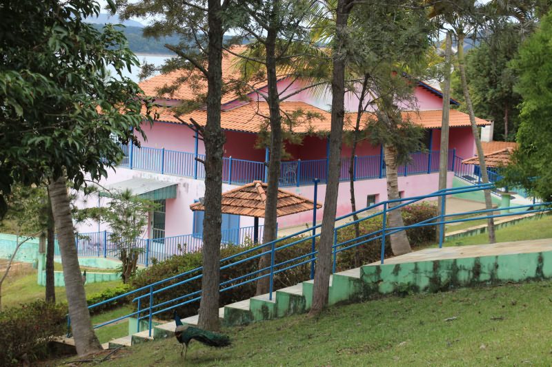Área externa na Estância Bela Vida